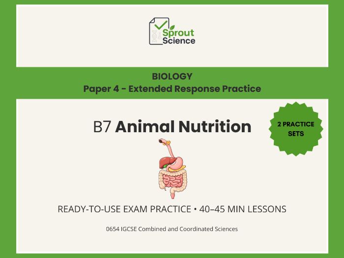 Paper 4 Extended Practice | IGCSE Coordinated Sciences | Biology| B7
