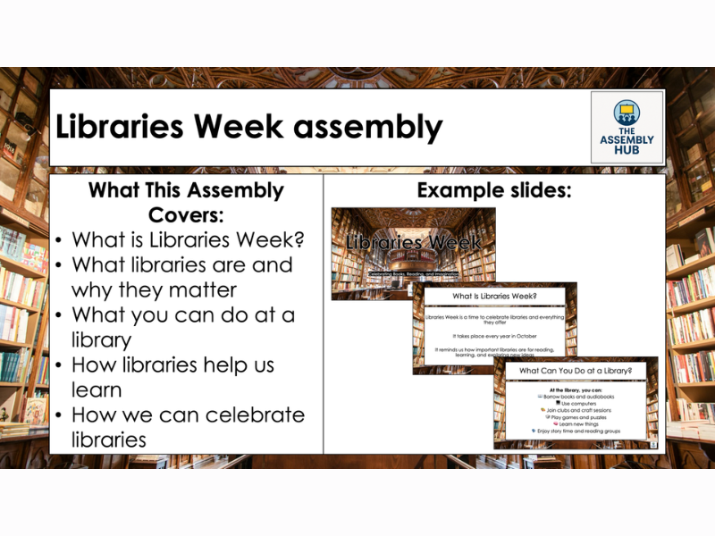 Libraries Week Assembly PowerPoint – KS1 & KS2 Primary Assembly Resource