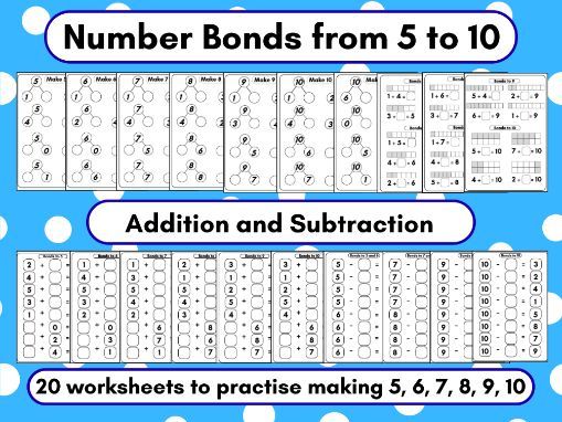 Number Bonds from 5 to 10