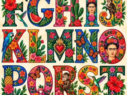 Frida Kahlo–Inspired Alphabet | Colourful A–Z Art Resource