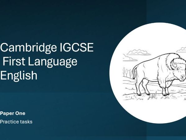 CIE English First Lang. P. 1 activities