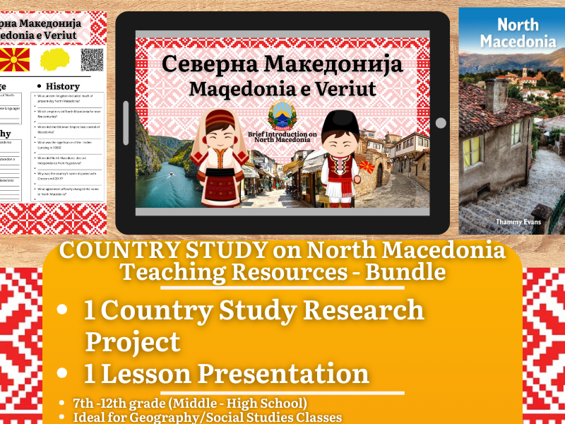 Country Study Teaching Resources - North Macedonia - Social Studies + Geography