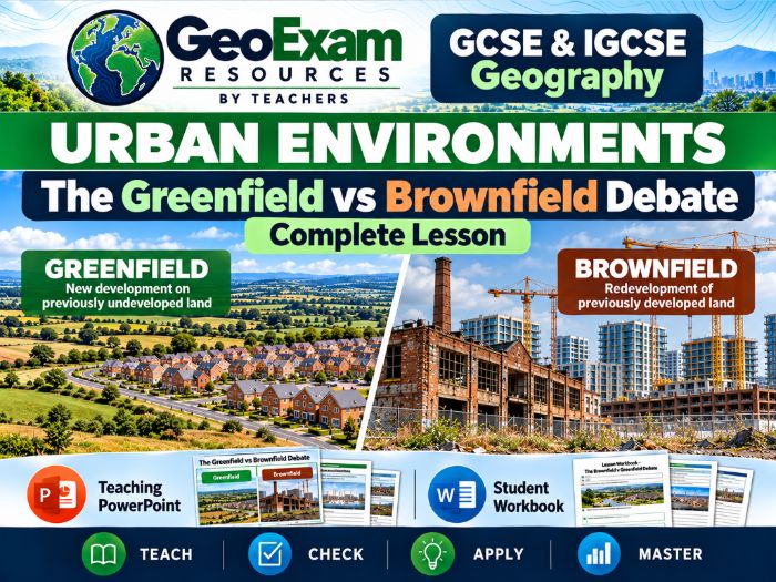 Greenfield vs Brownfield Development | GCSE & IGCSE Geography | Urban Environments