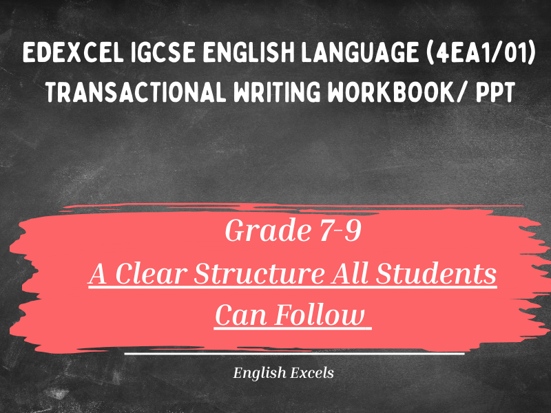 Edexcel IGCSE English Language (4EA1/01) – Non-Fiction Writing Mastery Booklet | Question 6 & 7