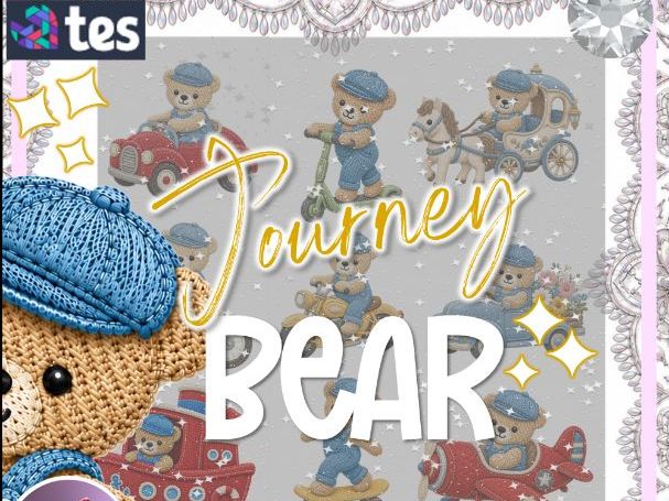 Journey Bear The Travelling Teddy Bear Stitch Embroidery Design