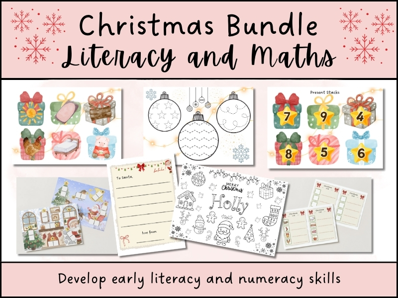 Christmas Early Years Literacy & Maths Bundle
