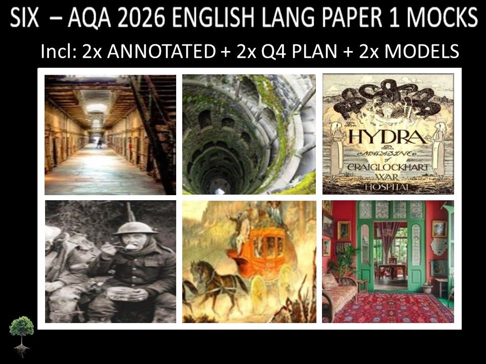SIX - AQA PAPER 1 | 2026 FULL MOCKS | ANNOTATED | Q4 PLAN | MODELS