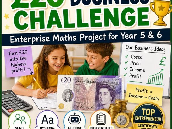 Year 5/6 Enterprise Maths Business Challenge Project