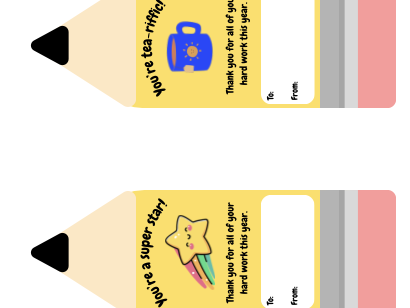 End of Year Pencil Bookmarks