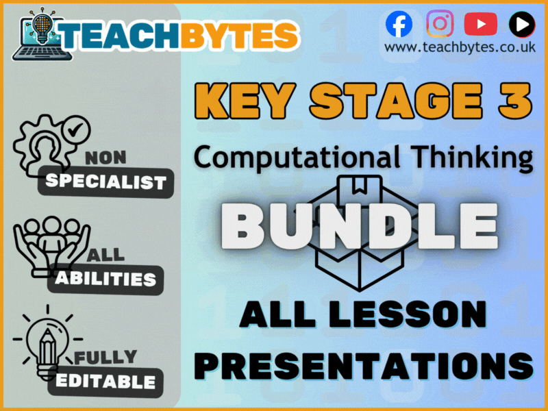 KS3 Computational Thinking - All Lessons BUNDLE