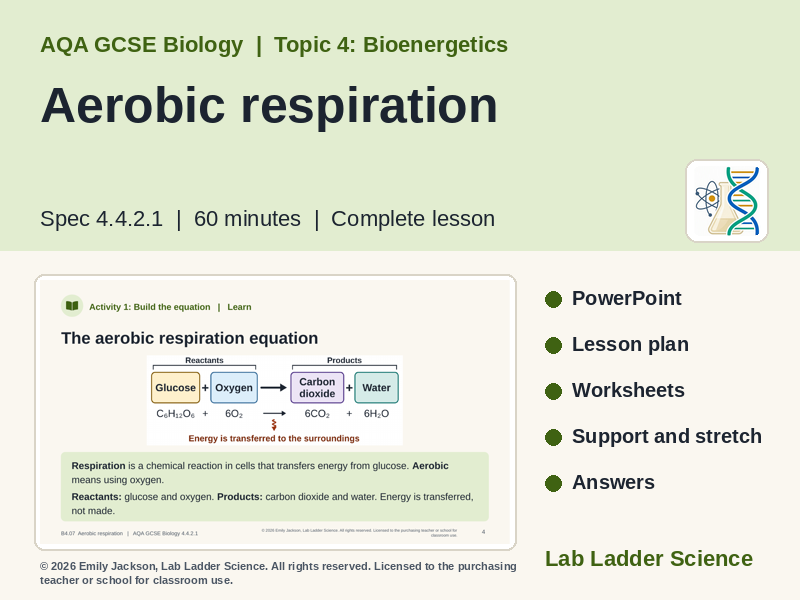 B4-07 Aerobic Respiration: AQA GCSE Biology