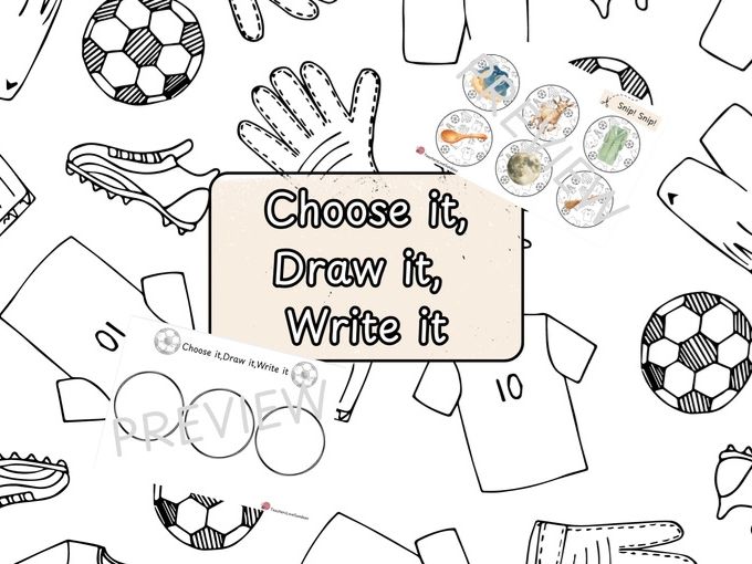 Football Phase 3 Choose it, Draw it, Write it