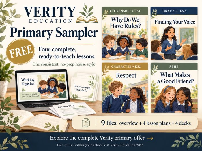 FREE Primary Sampler: Citizenship, Oracy, Character & RSHE