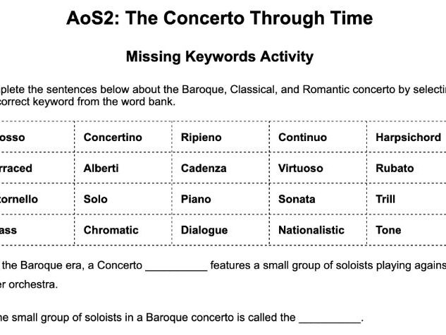 OCR GCSE AoS2 Revision Sentences