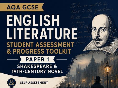 AQA GCSE English Literature Paper 1 Self-Assessment Booklet | Student-Friendly Mark Schemes