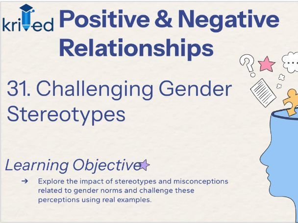 Challenging Gender Stereotypes – KS3 Year 9 PSHE Lesson on Identity and Equality