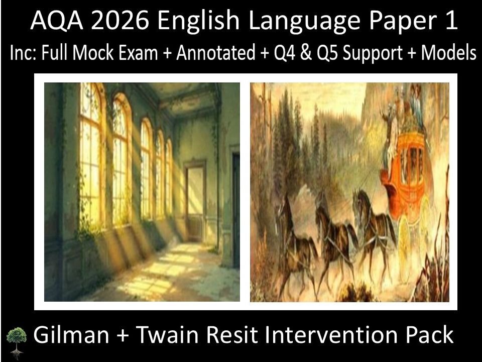 Two AQA 2026 English Language Paper 1 | RESIT INTERVENTION