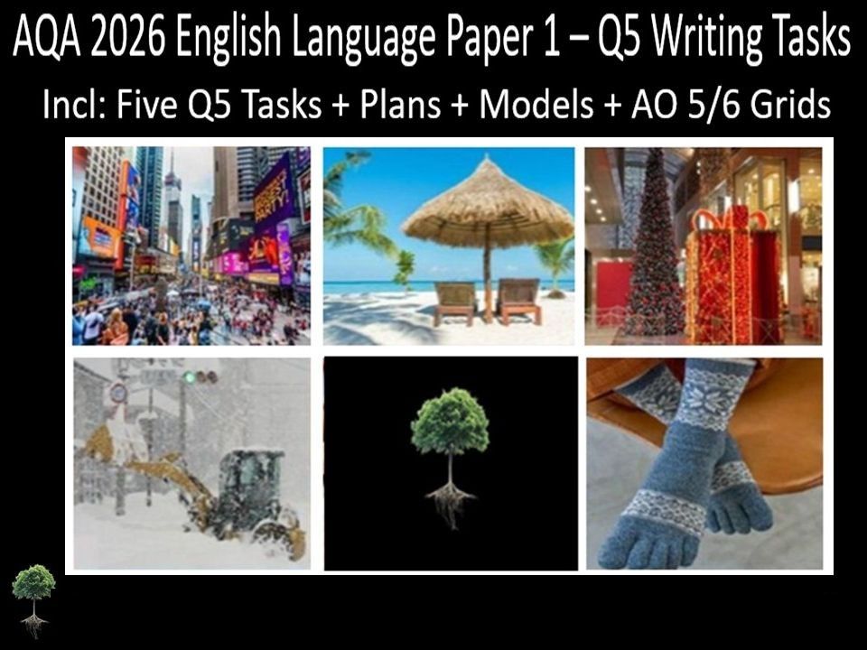 Five Question 5 - AQA 2026 GCSE English Language Paper 1 | Plans, AO Grids, Models