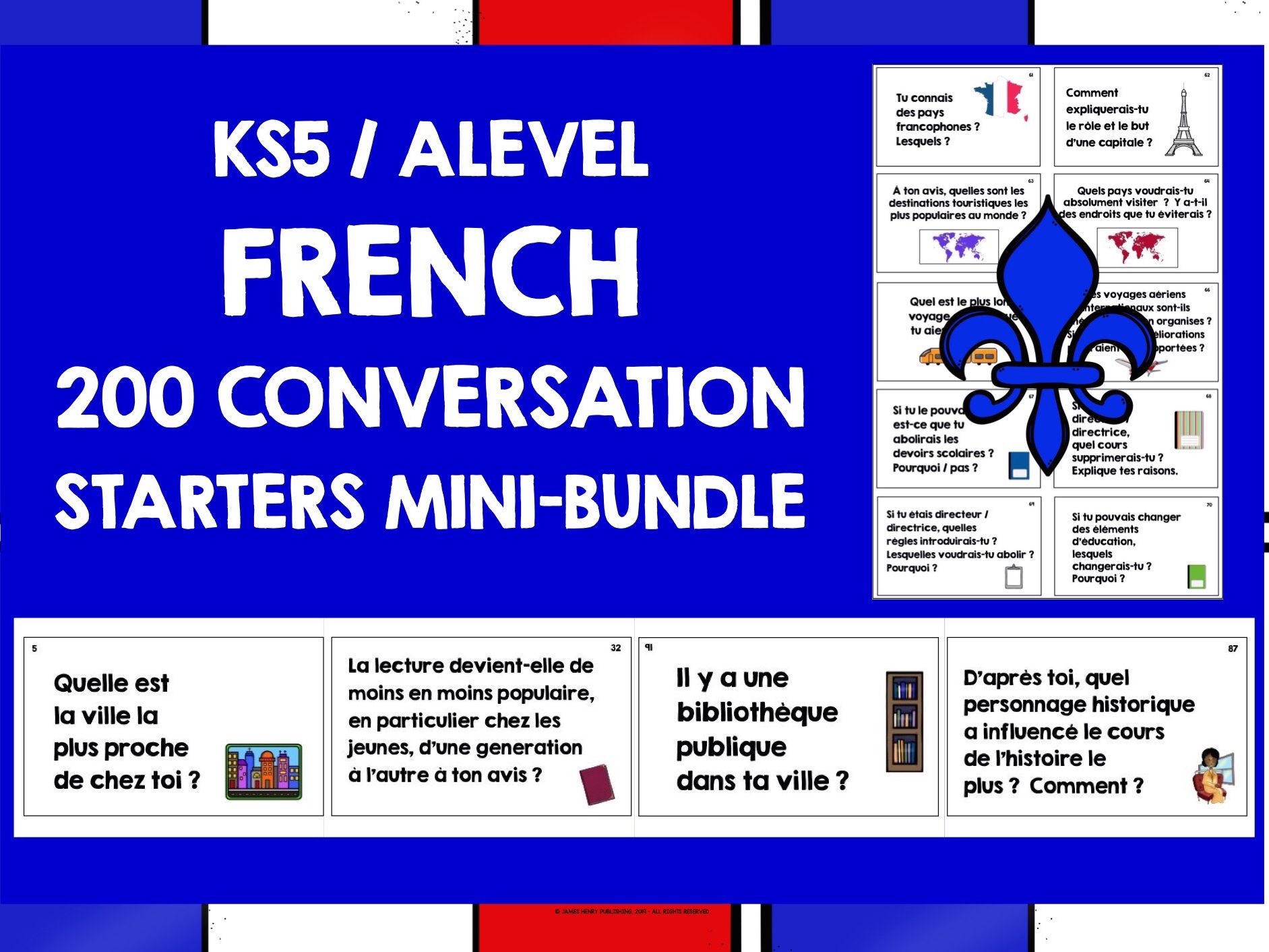 FRENCH CONVERSATION STARTERS MINI-BUNDLE