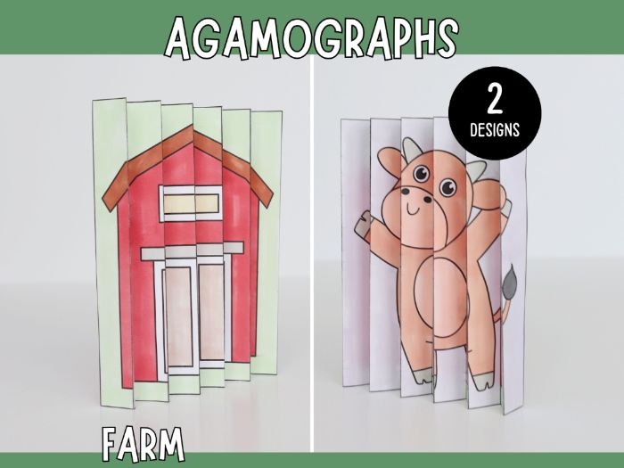 Magical Agamographs - Printable Farm Craft for Kids
