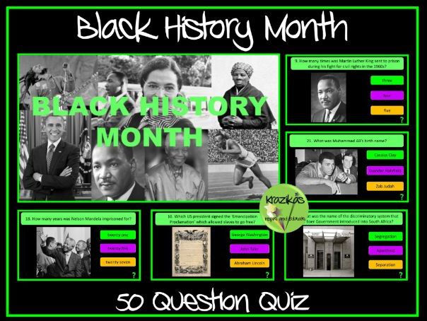 Black History Month Quiz