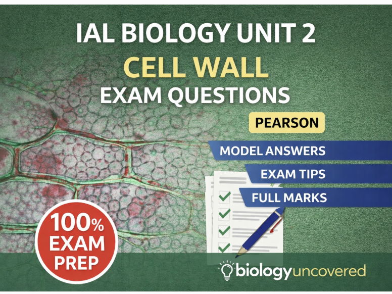 IAL Biology  Unit 2 Cell Wall Exam Questions