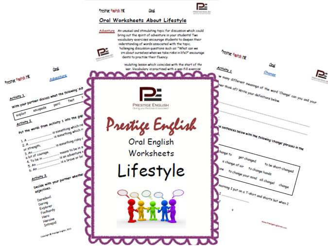 Oral / Speaking / Conversation - LIFESTYLE (English Worksheets)