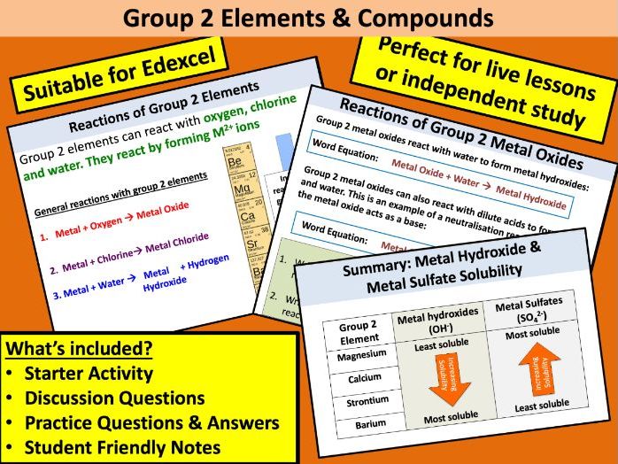 Group 2 Elements and Compounds
