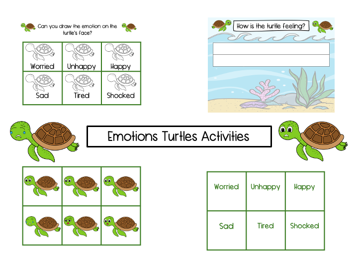 Emotions Turtles Activities