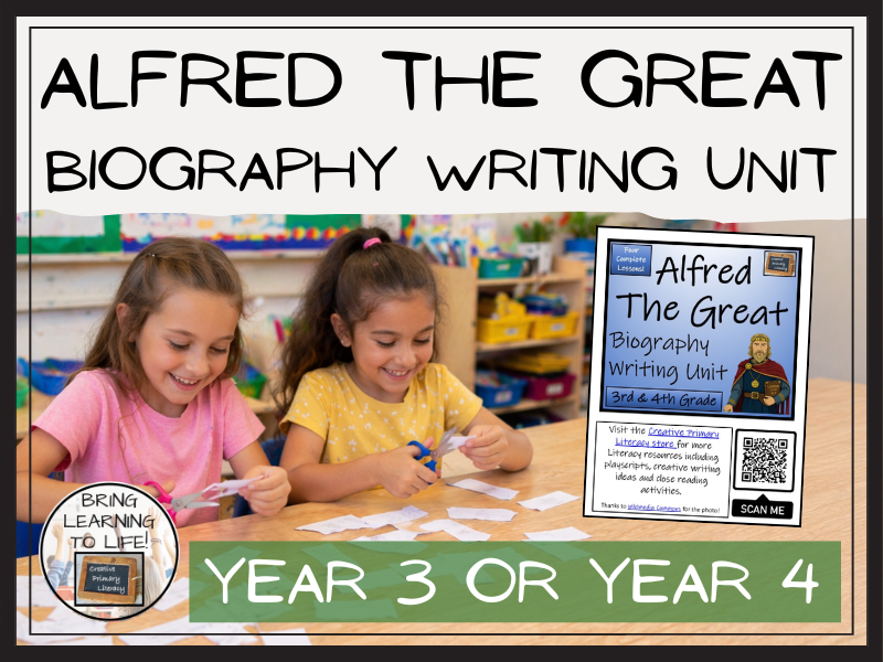 Alfred the Great Biography Project & Writing Unit | Year 3 or Year 4