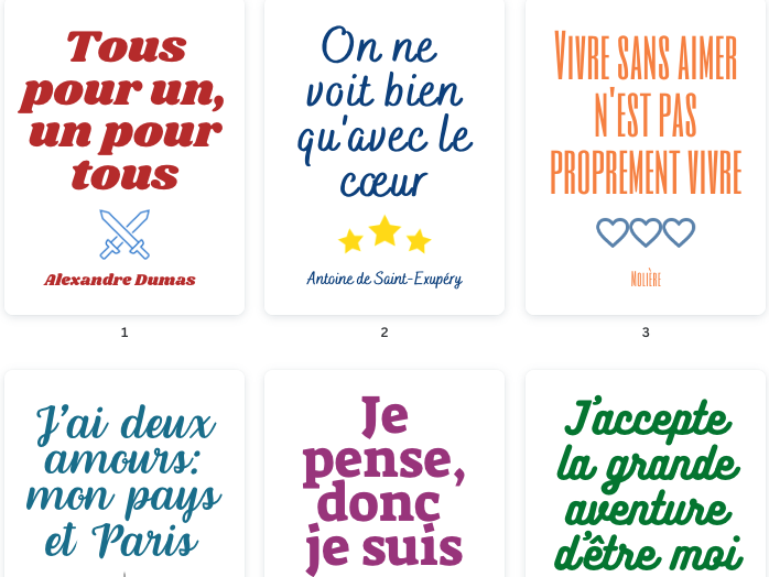 Famous French Quotes Printable Poster Set De Beauvoir Little Prince 
