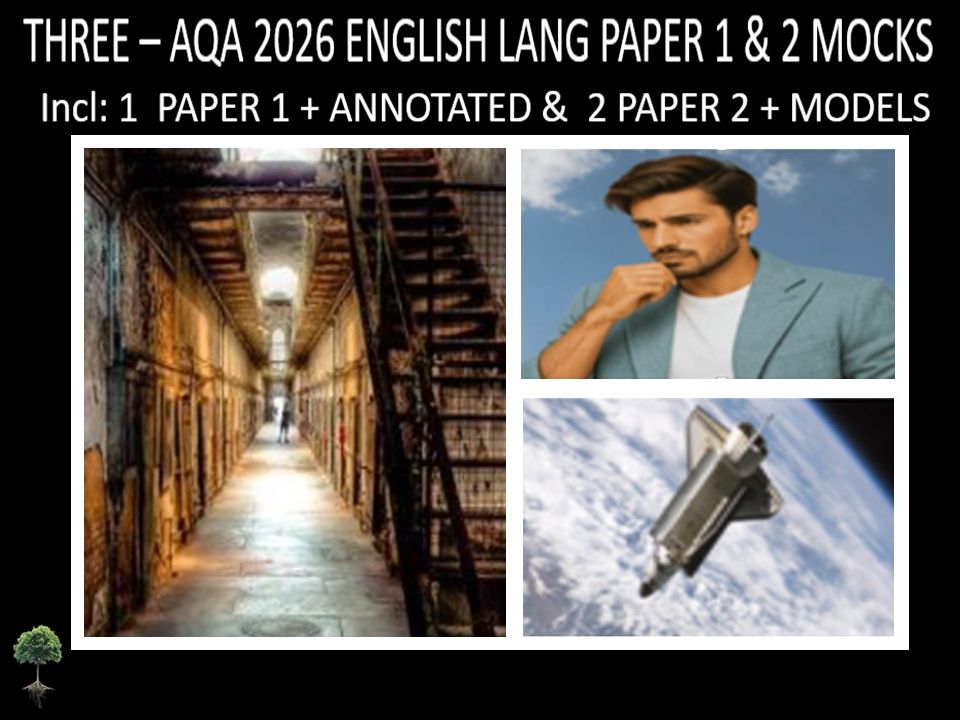 THREE - AQA PAPER 1 & 2 | 2026 FULL MOCKS | ANNOTATED | MODELS