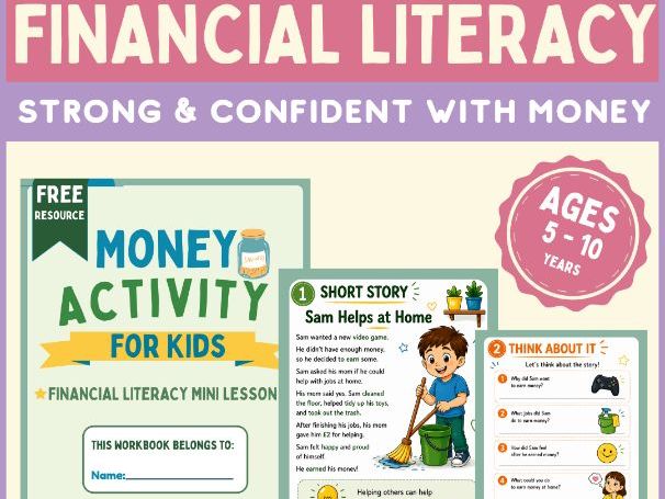 FREE Financial Literacy Activity for Primary Pupils | Money Skills | Saving | PSHE | KS1 KS2