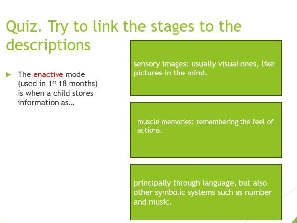 Interactive PowerPoint show on Jerome Bruner