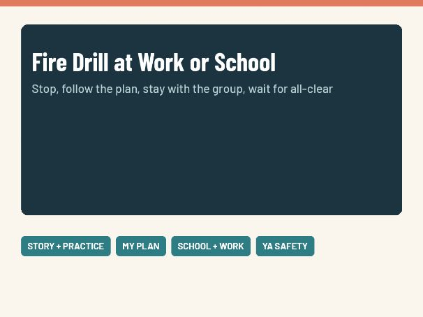 Social Narrative: Fire Drill at Work or School | Young Adult