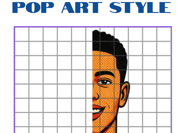 Pop art style worksheet