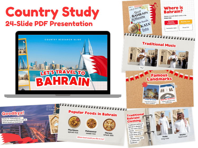 Bahrain Country Study | Geography & Culture 24-Slide PDF Presentation