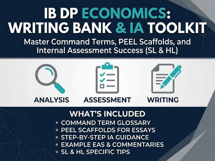 IB DP Economics Writing Bank & IA Toolkit