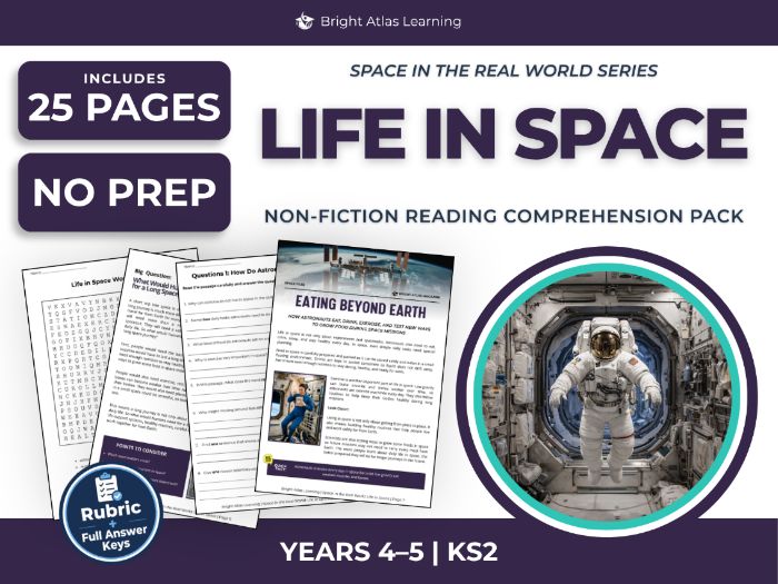Life in Space Reading Comprehension | KS2 Years 4 & 5