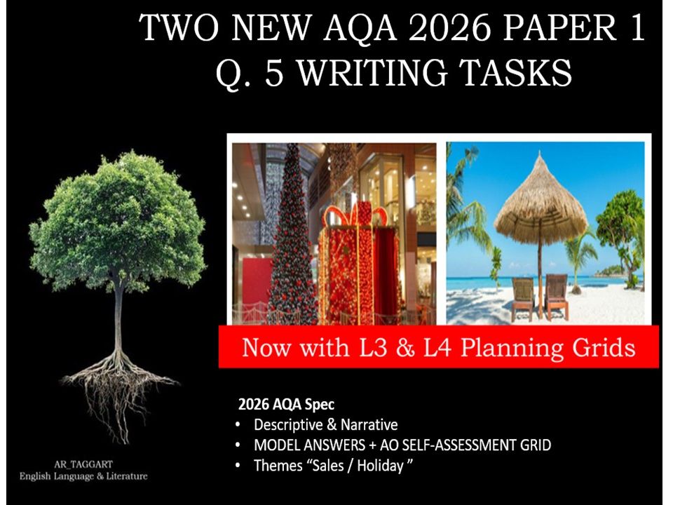 QUESTION 5 - TWO FULL WRITING TASKS | 2026 PAPER 1 | PLANS | AO GRID | MODELS