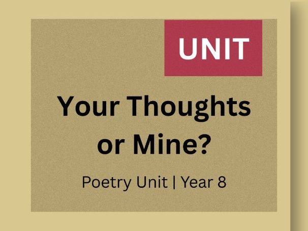 Poetry Unit | Figurative Language, Inference & Theme | Year 8 (KS3)