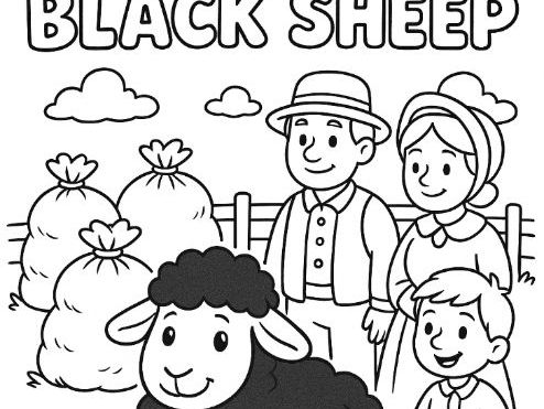Baa Baa Black Sheep Coloring Sheet