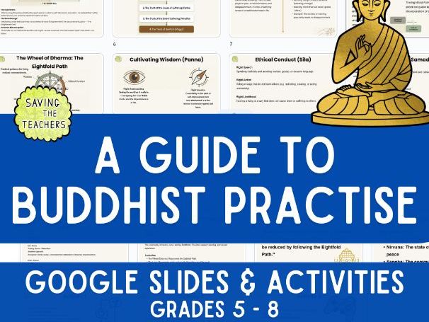 Buddhism KS3 Lesson – Four Noble Truths, Eightfold Path and the Middle Way (Google Slides)