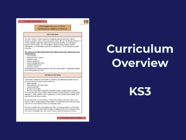 KS3 English Curriculum Overview – The Runaway Children of Chennai (FREE)