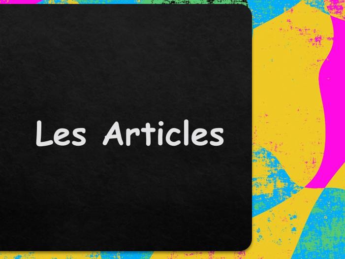 Les articles