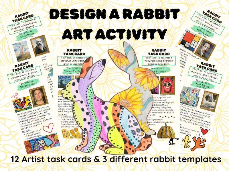Design a rabbit Spring art activity