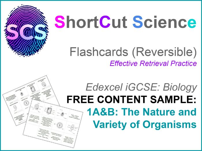 Flashcards Biology IGCSE Edexcel: Characteristics and Variety of Living Things