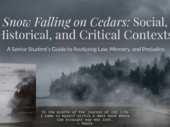 Snow Falling on Cedars Teaching Unit Senior English Literature