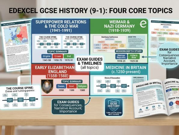 Edexcel GCSE History Revision Guides (9–1) — Complete Bundle