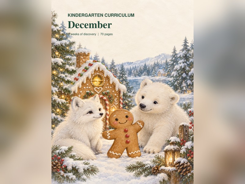 Kindergarten Curriculum - December (70 pages)